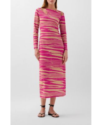 Women's Zebra Lurex Jersey Dress