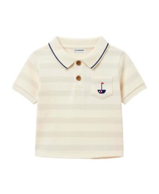 Baby Boys' Short-Sleeve Polo Shirt and Pull-On Shorts, 2-Piece Set