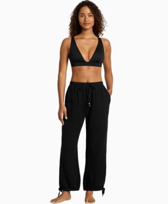 Women's Cotton Pull-On Cover-Up Pants