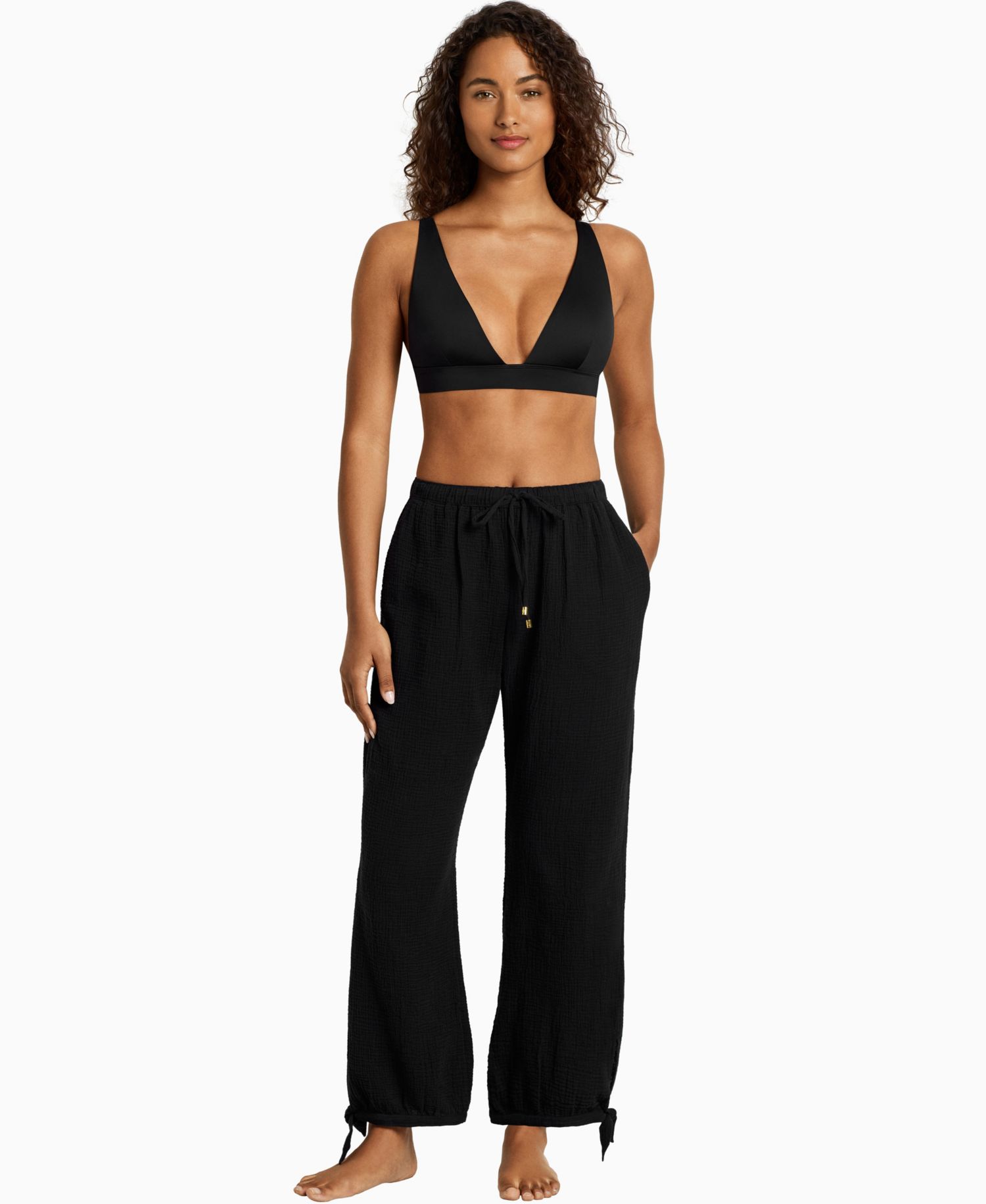 Women's Cotton Pull-On Cover-Up Pants