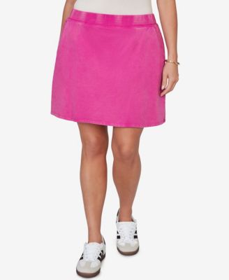 Plus Size French Terry Pull-On Skort