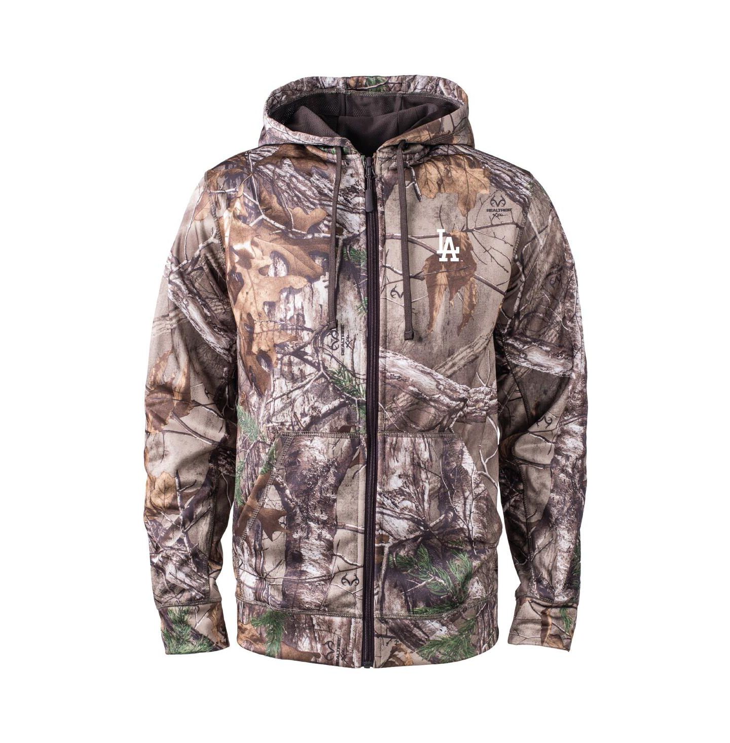 Мужское худи Dunbrooke Camo Los Angeles Dodgers Trophy Realtree Full-Zip — фото 1