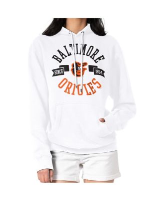 Women's White Baltimore Orioles City Graphic Pullover Hoodie