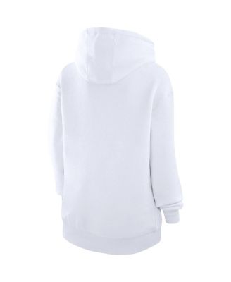 Women's White Boston Bruins City Graphic Fleece Pullover Hoodie