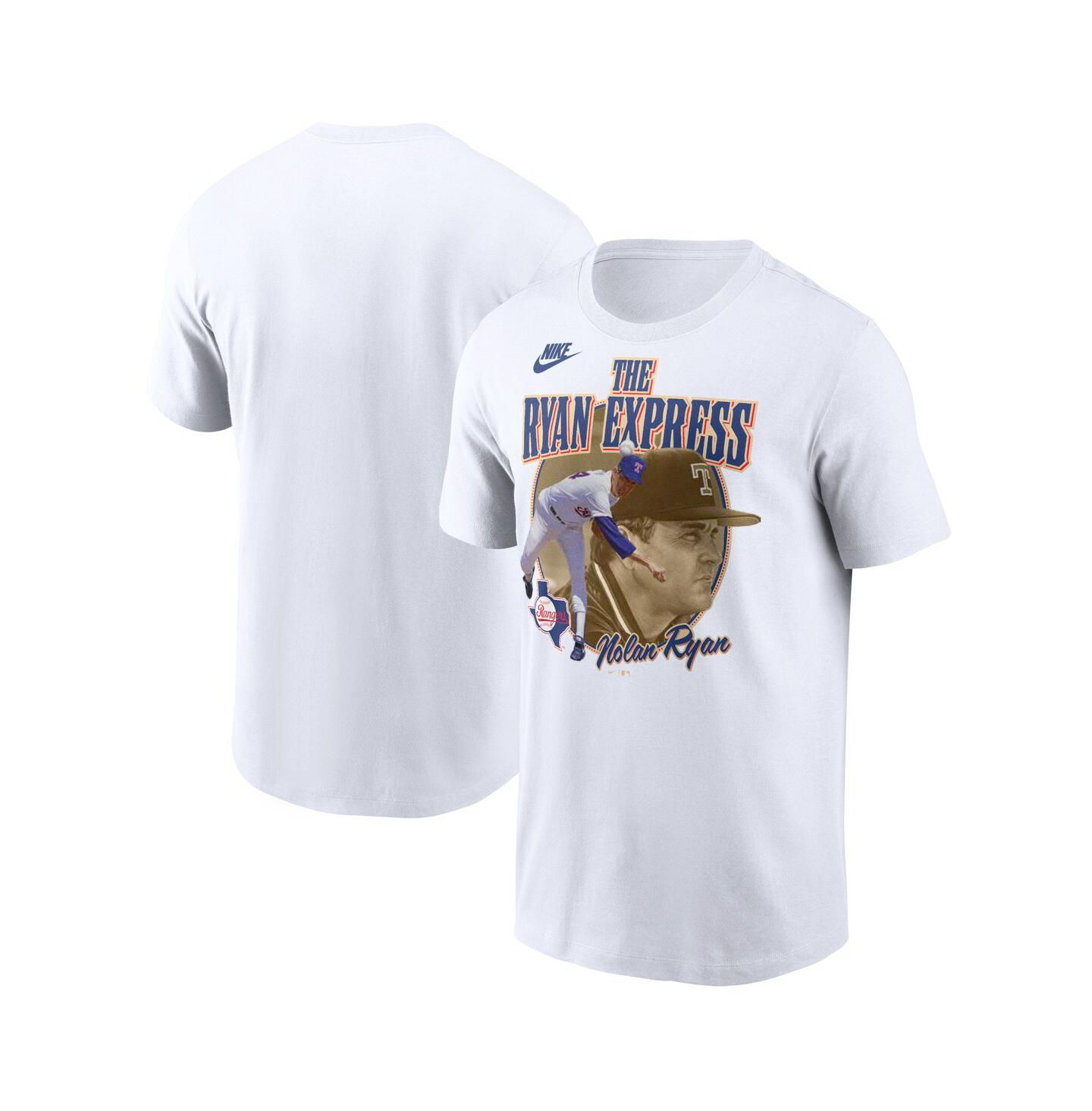 Мужская футболка Nike Nolan Ryan White Texas Rangers Cooperstown Legends Graphic — фото 1