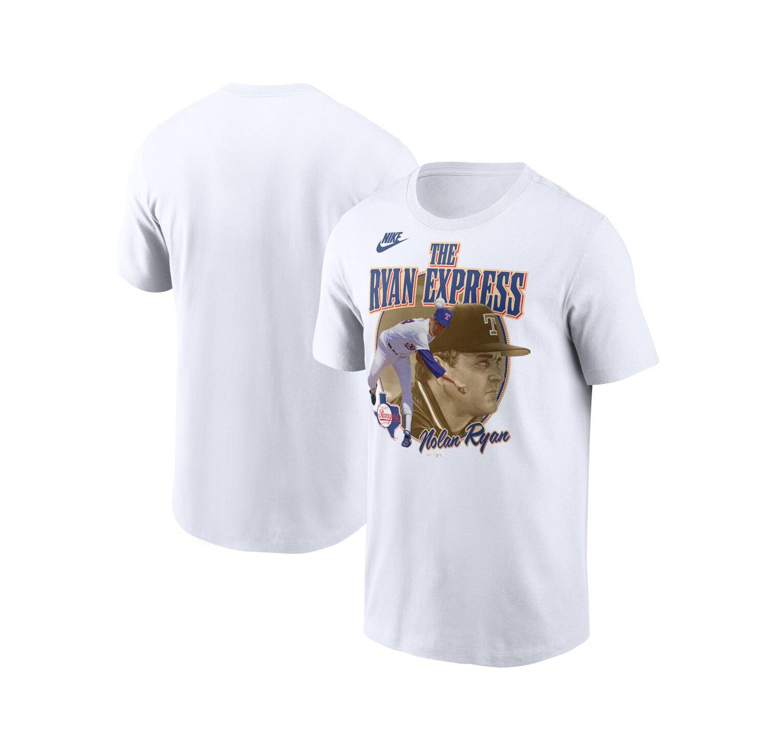 Men's Nolan Ryan White Texas Rangers Cooperstown Legends Graphic T-Shirt