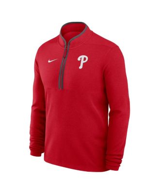 Men's Red Philadelphia Phillies Dri-FIT Victory Half-Zip