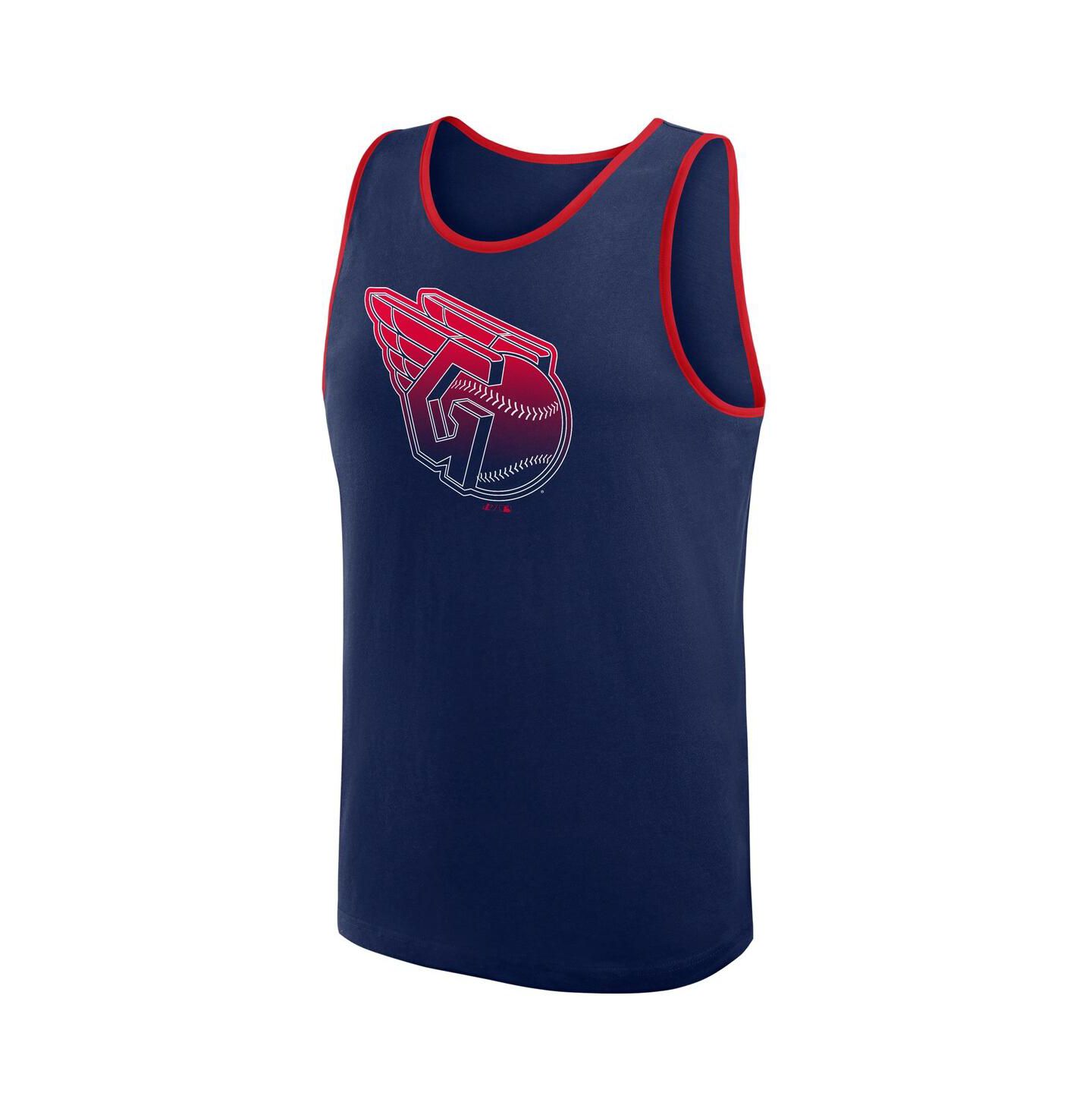 Мужской топ Logo Athletic Navy Cleveland Guardians Unmatched Success — фото 2