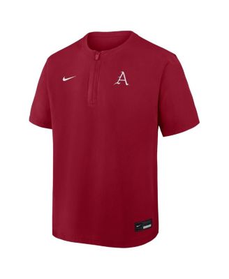 Men's Cardinal Arkansas Razorbacks Dri-FIT Quarter-Zip Windshirt