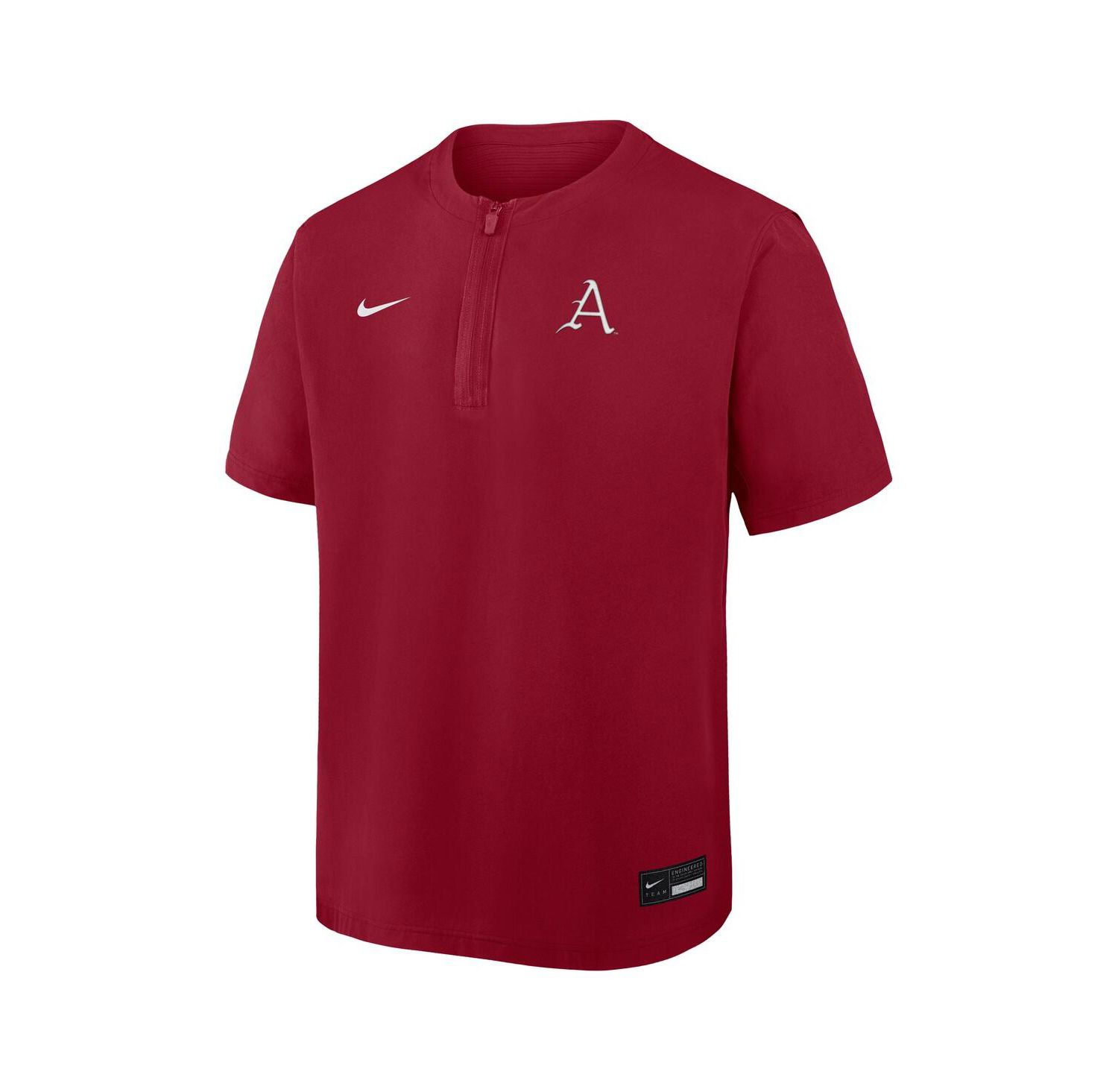 Men's Cardinal Arkansas Razorbacks Dri-FIT Quarter-Zip Windshirt
