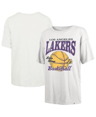 Women's&nbsp;White Los Angeles Lakers City Edition Down Court Sadie T-Shirt