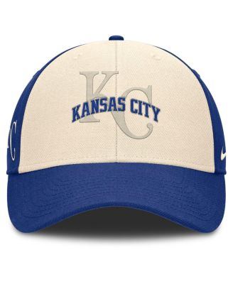 Men's Royal/Natural Kansas City Royals Statement Club Performance Adjustable Hat