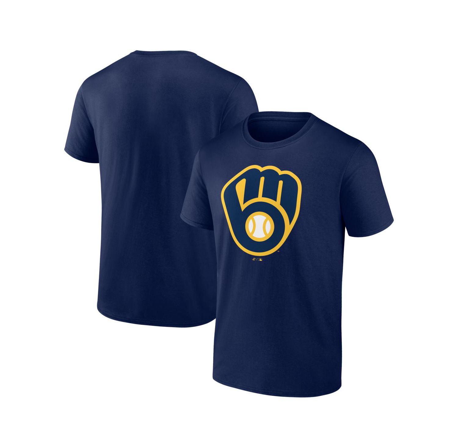 Men's Navy Milwaukee Brewers Logo T-Shirt