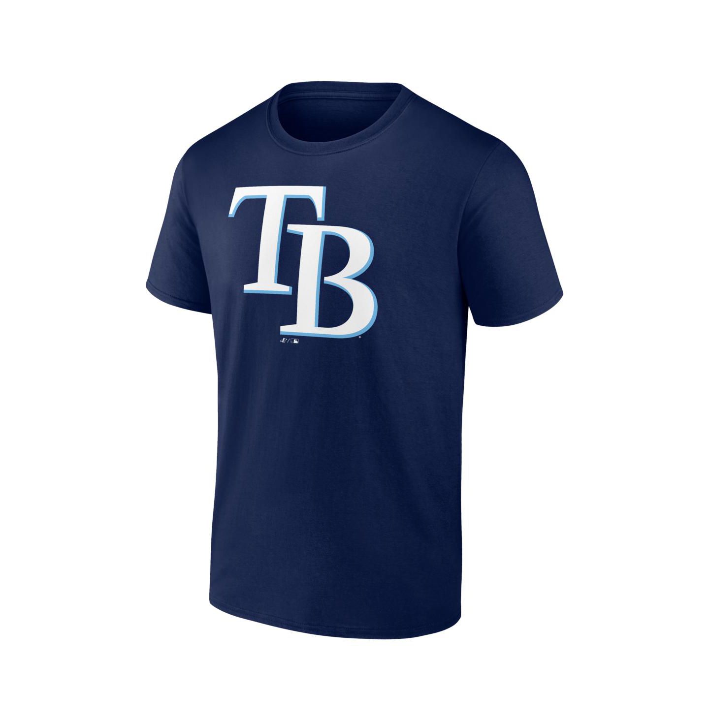 Мужская футболка Logo Athletic Navy Tampa Bay Rays Logo — фото 2