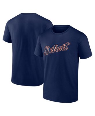 Men's Navy Detroit Tigers Wordmark T-Shirt