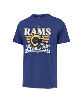 Men's Royal Los Angeles Rams Stripe Splash Franklin Throwback T-Shirt