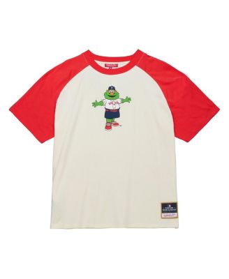 Women's Cream Boston Red Sox Boyfriend Raglan T-Shirt