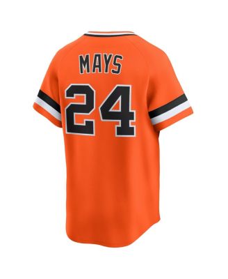 Men's Willie Mays Orange San Francisco Giants Cooperstown Collection Limited Jersey