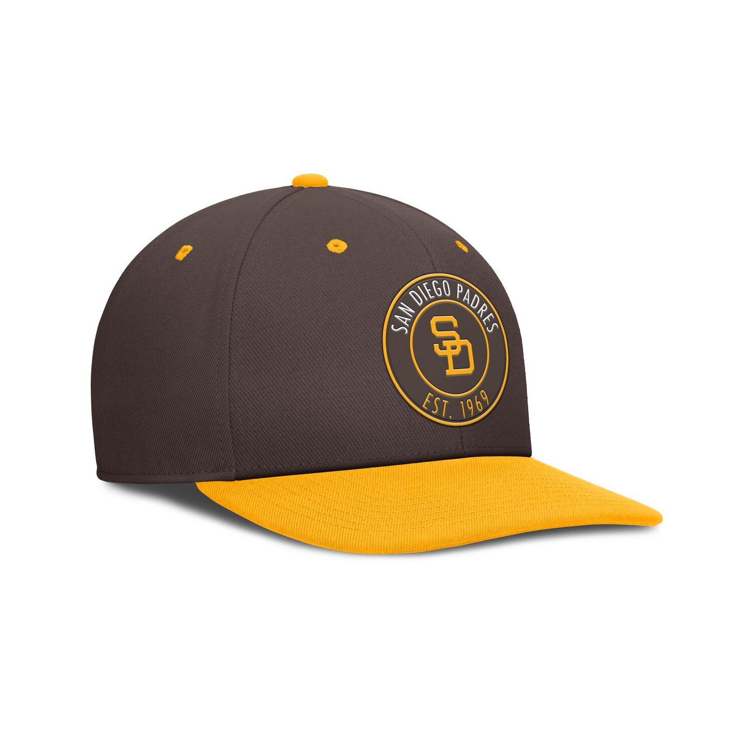 Men's Brown/Gold San Diego Padres Cooperstown Collection Pro Dri-FIT Snapback Hat