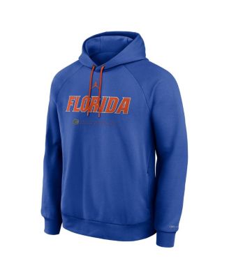 Men's Royal Florida Gators 2025 Courtside Basketball Practice Raglan Dri-FIT Hoodie