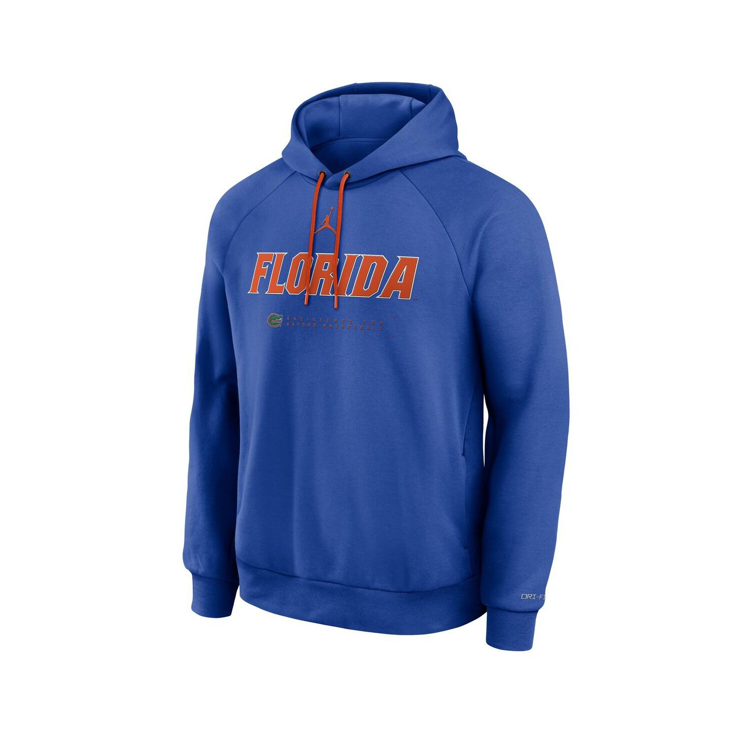 Men's Royal Florida Gators 2025 Courtside Basketball Practice Raglan Dri-FIT Hoodie