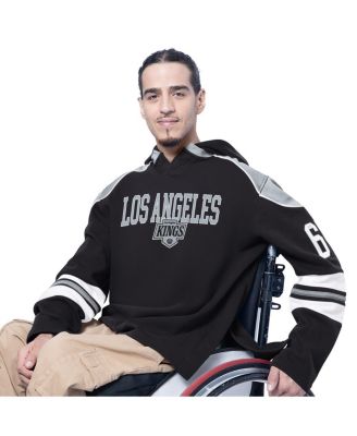 Men's Black Los Angeles Kings Adaptive Wear Lord Stanley Hooded Long Sleeve Sweatshirt