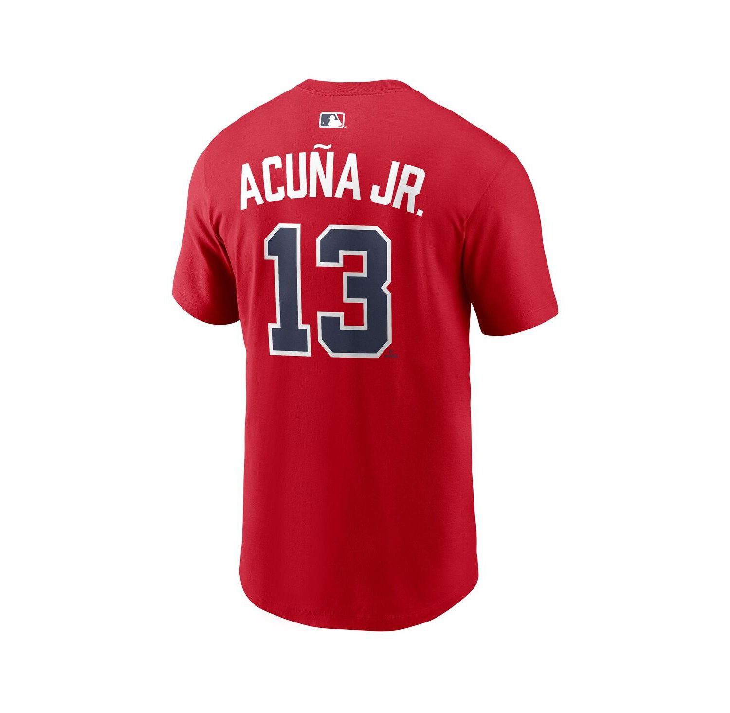 Men's Ronald Acu&ntilde;a Jr. Red Atlanta Braves Home Name & Number T-Shirt
