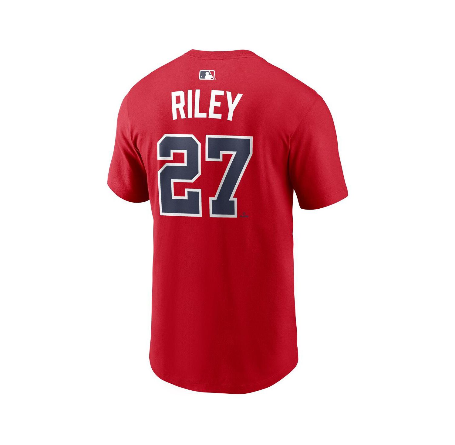 Men's Austin Riley Red Atlanta Braves Home Name & Number T-Shirt