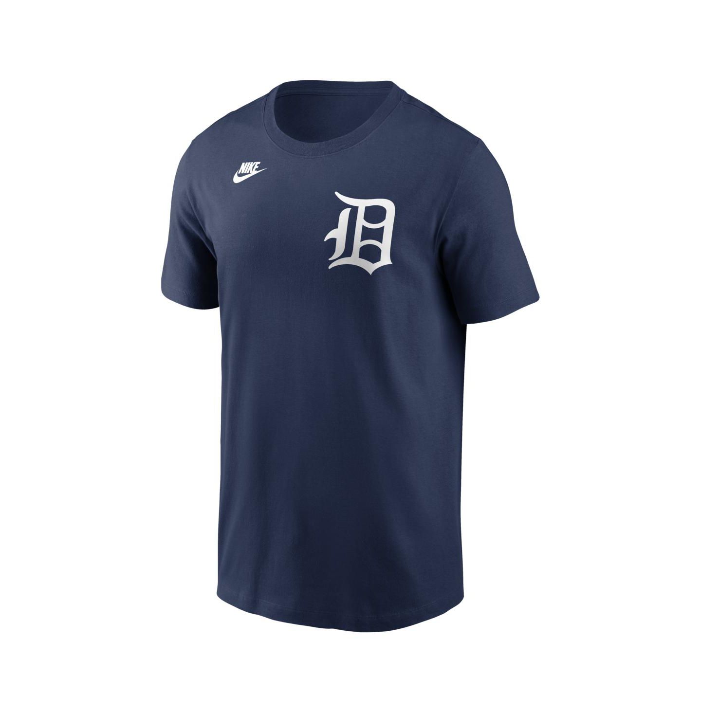 Мужская футболка Nike Miguel Cabrera Navy Detroit Tigers Cooperstown Collection Name & Number — фото 2