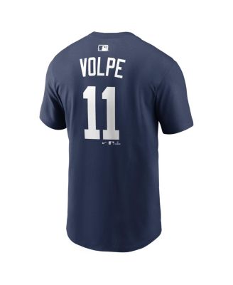 Men's Anthony Volpe Navy New York Yankees Home Name & Number T-Shirt