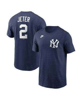 Men's Derek Jeter Navy New York Yankees Cooperstown Collection Name & Number T-Shirt
