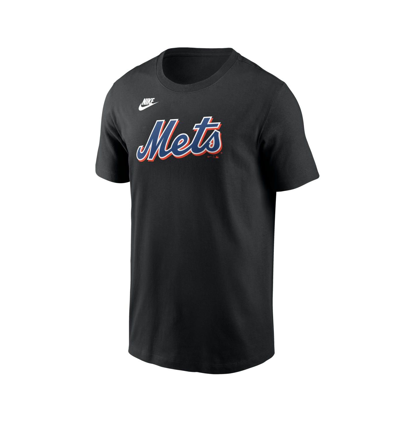 Мужская футболка Nike Mike Piazza Black New York Mets Cooperstown Collection Name & Number — фото 2
