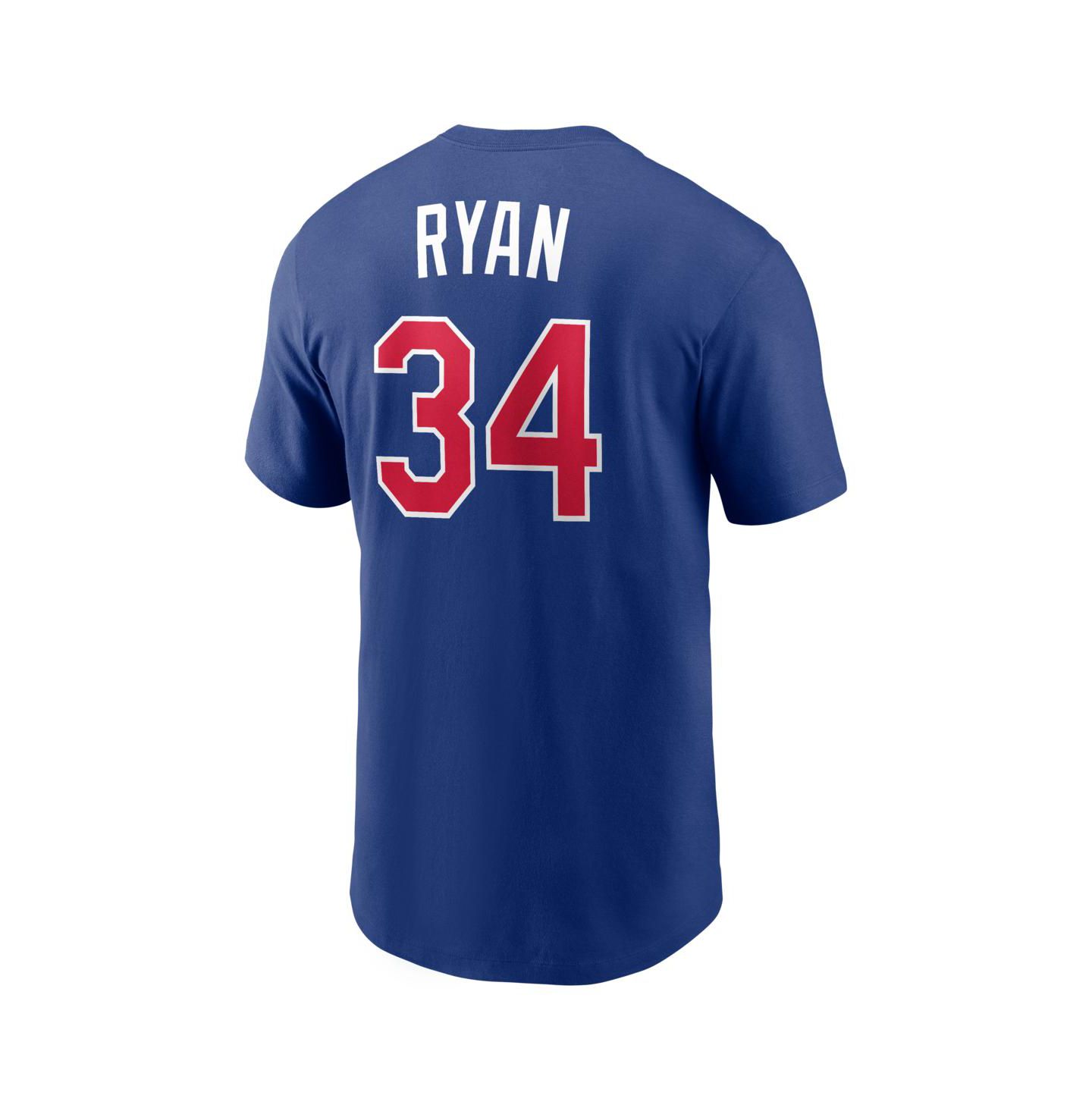 Мужская футболка Nike Nolan Ryan Royal Texas Rangers Cooperstown Collection Name & Number — фото 3