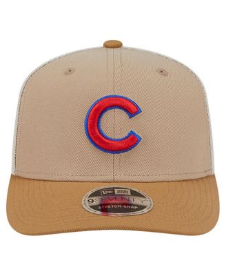 Men's Stone Chicago Cubs 9SEVENTY Trucker Adjustable Hat