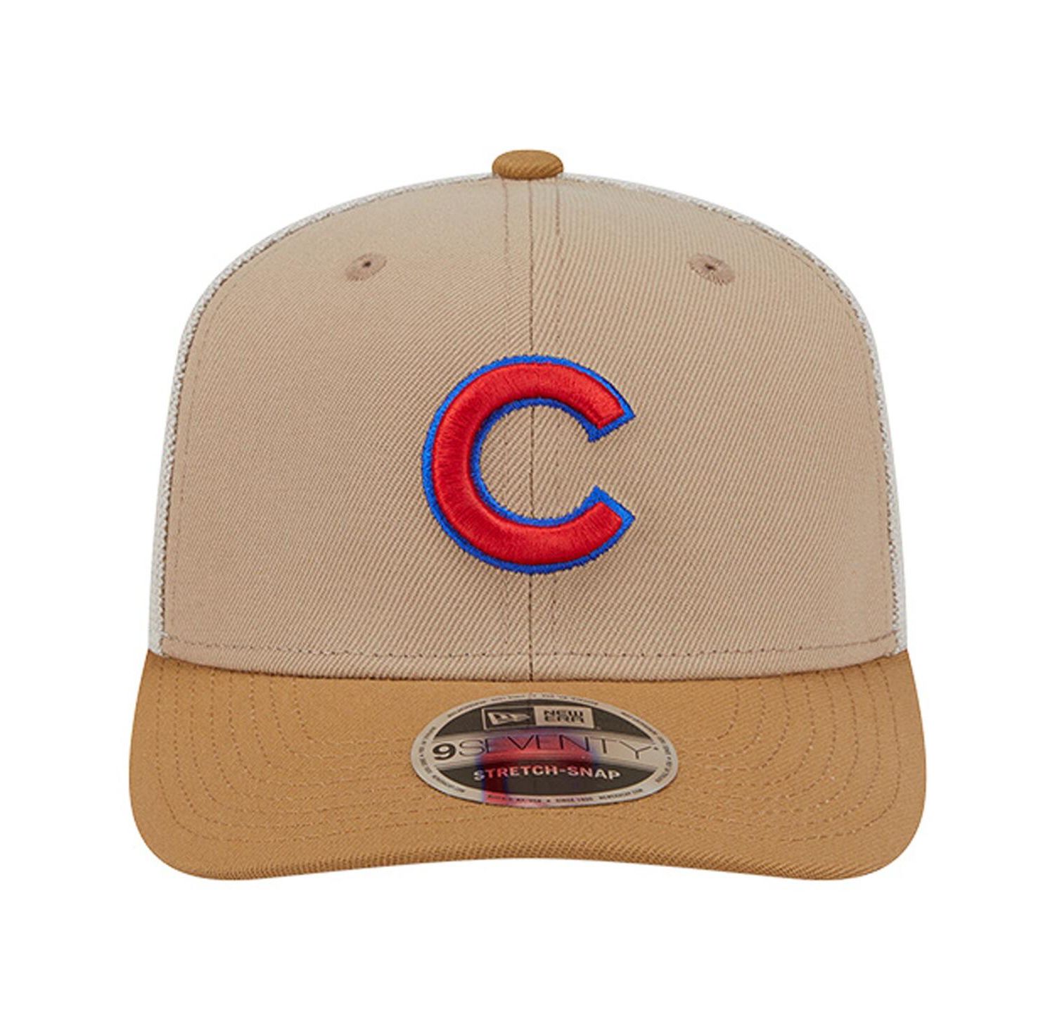 Men's Stone Chicago Cubs 9SEVENTY Trucker Adjustable Hat