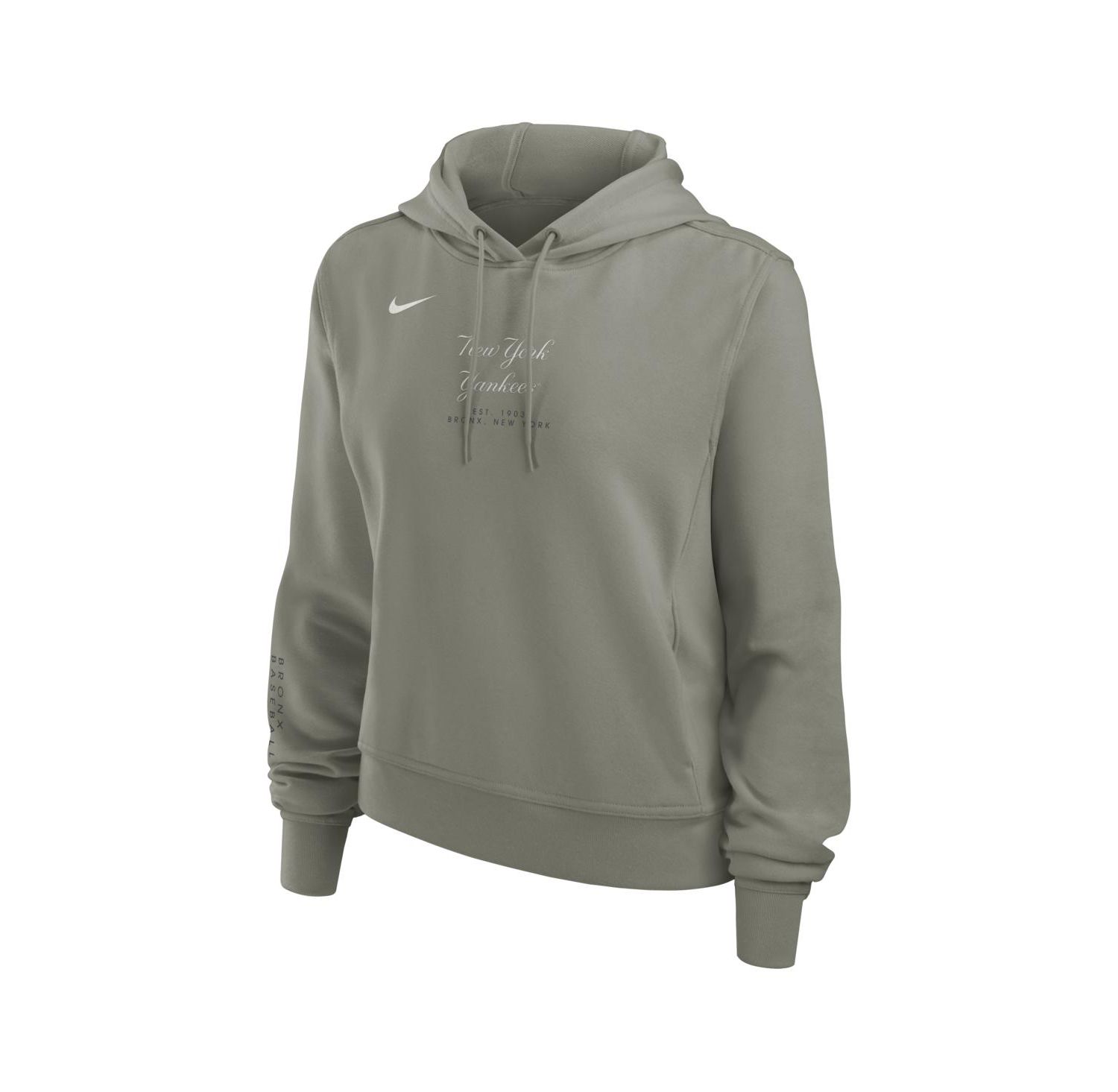 Women's Olive New York Yankees One Tri-Blend Dri-FIT Hoodie