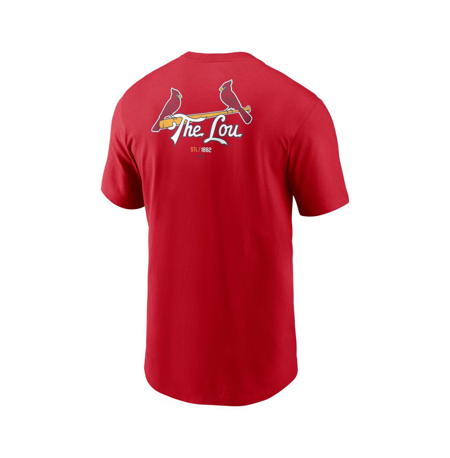 Мужская футболка Nike Red St. Louis Cardinals City Connect 2-Hit — фото 3