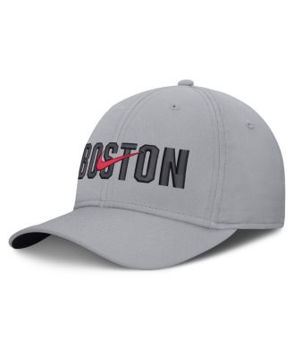 Men's New Era Gray Boston Red Sox Primetime Dri-FIT Rise Bozz Flex Hat
