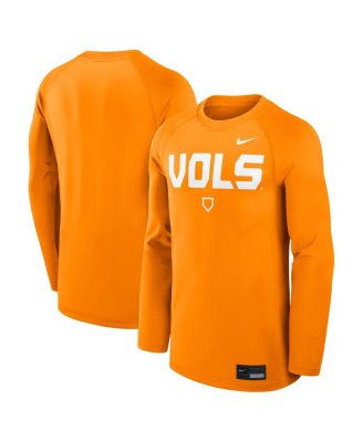 Men's Tennessee Orange Tennessee Volunteers Dugout Game Time Raglan Dri-FIT Long Sleeve T-Shirt
