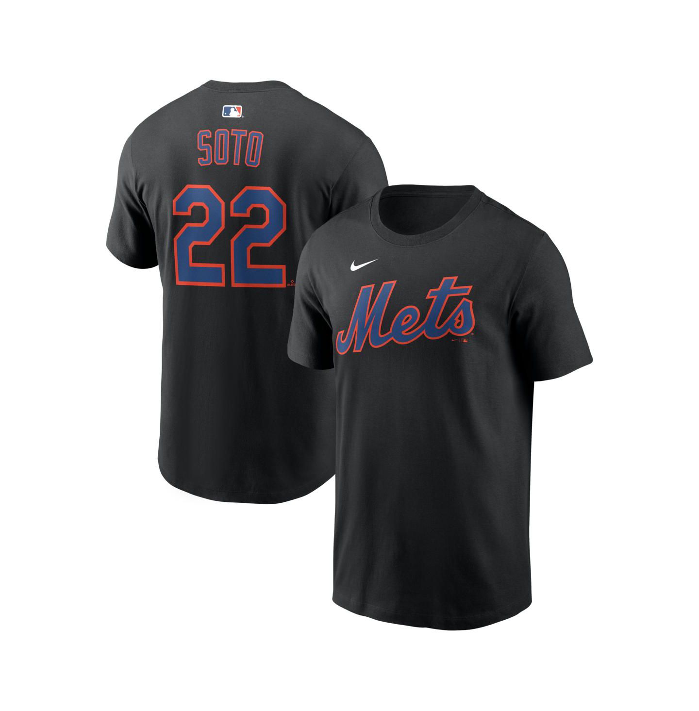Мужская футболка Nike Juan Soto Black New York Mets Home Name & Number — фото 1