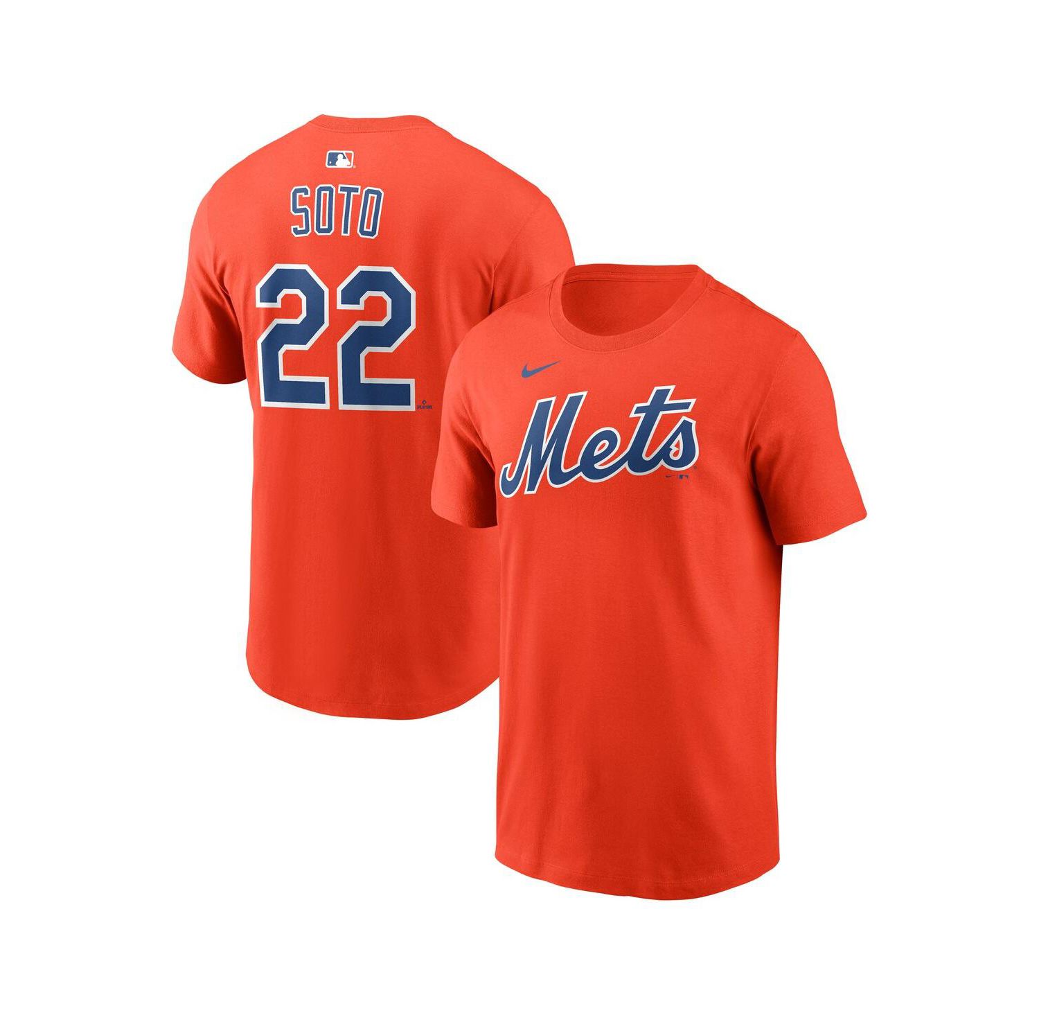 Men's Juan Soto Orange New York Mets Name & Number T-Shirt