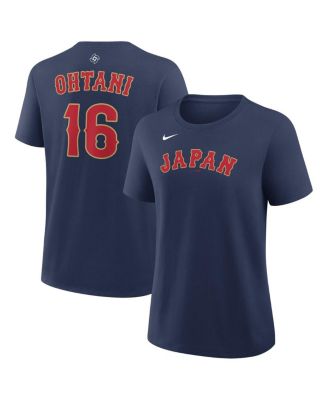 Women's Shohei Ohtani Navy Japan Baseball 2026 World Baseball Classic Name Number T-Shirt