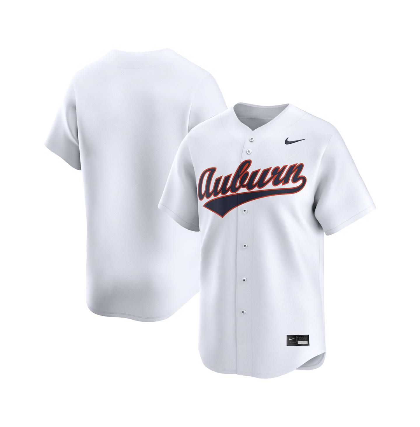 Мужской топ Nike White Auburn Tigers Home Limited Baseball Jersey — фото 1