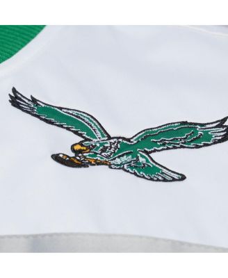 Men's Kelly Green Philadelphia Eagles Head Coach Lightweight Full-Snap Satin Jacket