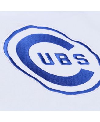 Men's White Chicago Cubs Cooperstown Collection Fleece Hoodie