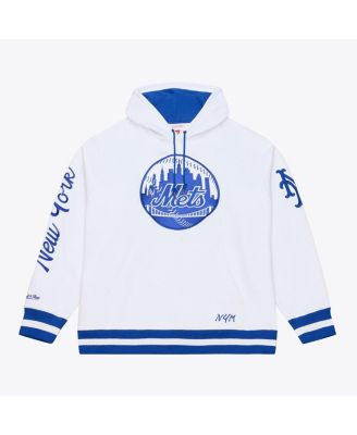 Men's White New York Mets Cooperstown Collection Fleece Hoodie