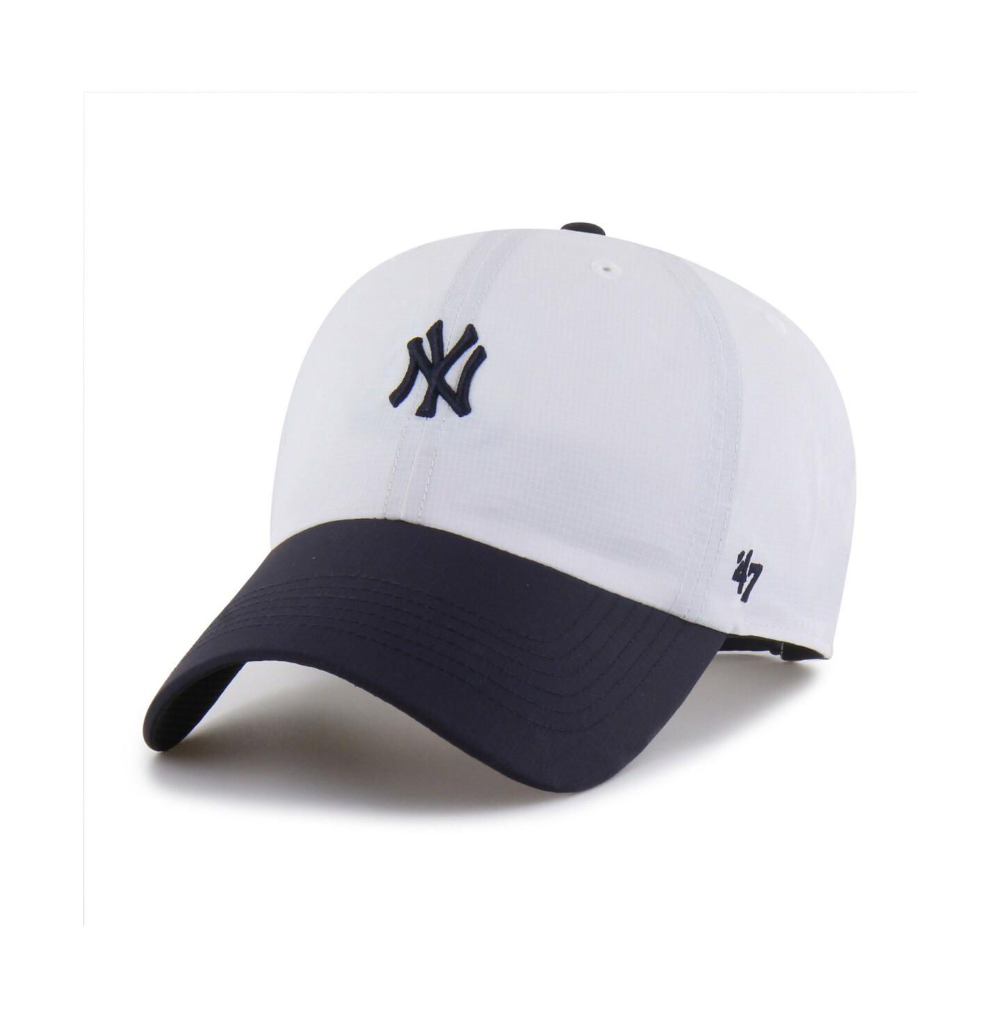 Мужская кепка '47 Brand White/Navy New York Yankees Vista Mini Clean Up Brrr Adjustable Hat — фото 1
