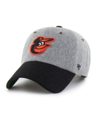 Men's Gray Baltimore Orioles Golden Age Wool Clean Up Adjustable Hat