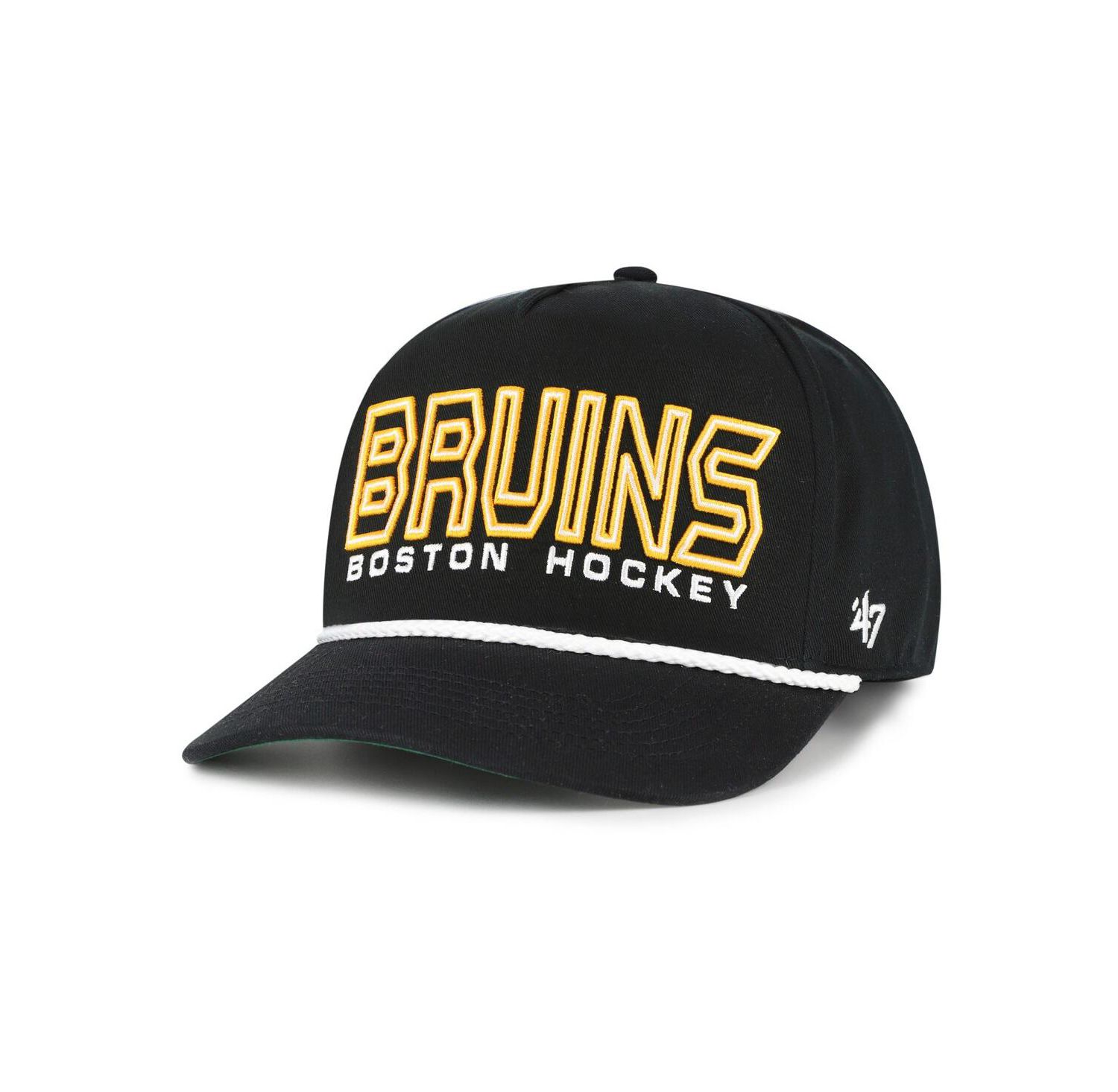 Men's Black Boston Bruins Byline Hitch Adjustable Hat