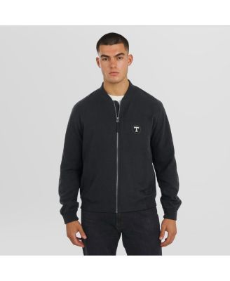 Men's Black Tennessee Volunteers Lightweight Cover-4 Tri-Blend Full-Zip Jacket